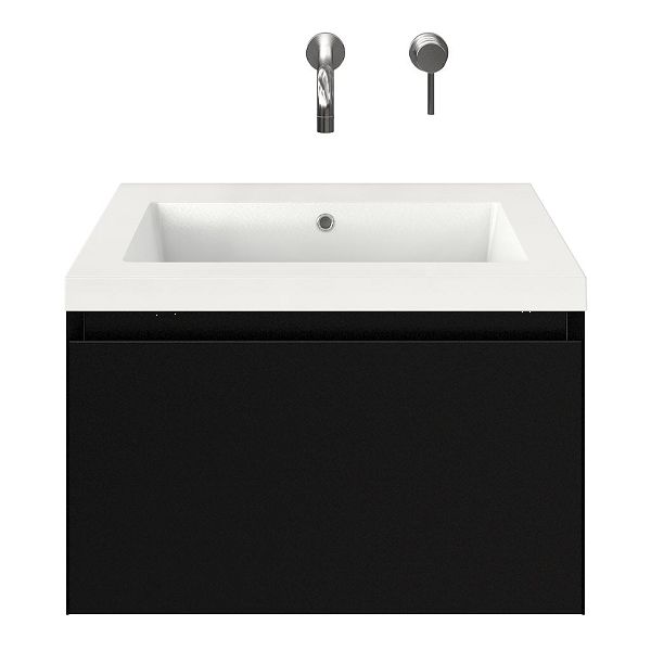 Solo badmeubel 60 cm zwart mat