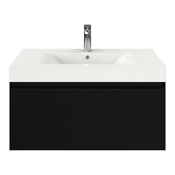 Solo badmeubel 80 cm zwart mat