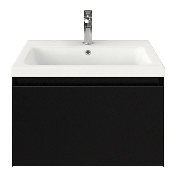 Solo badmeubel 60 cm zwart mat