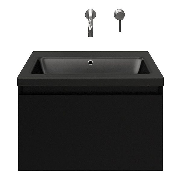 Solo badmeubel 60 cm zwart mat