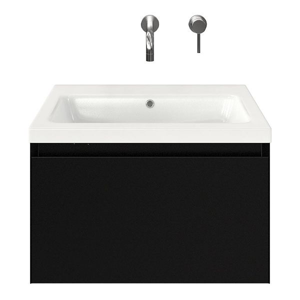 Solo badmeubel 60 cm zwart mat