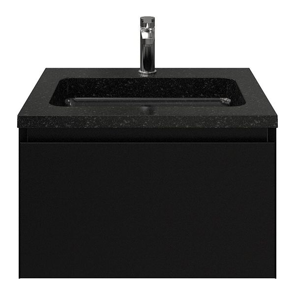 Solo badmeubel 60 cm zwart mat