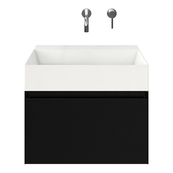 Solo badmeubel 60 cm zwart mat