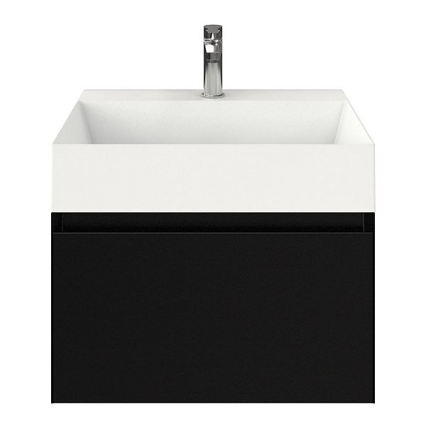 Solo badmeubel 60 cm zwart mat