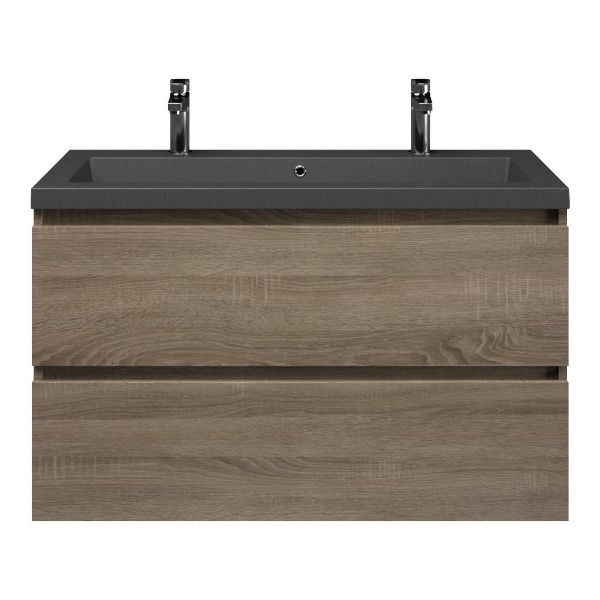 Elena badmeubel 100 cm eiken donker