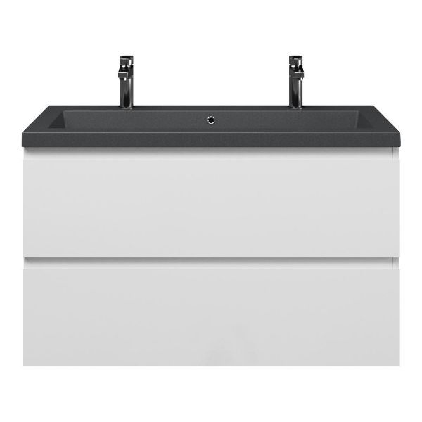 Gisella badmeubel 100 cm wit hoogglans