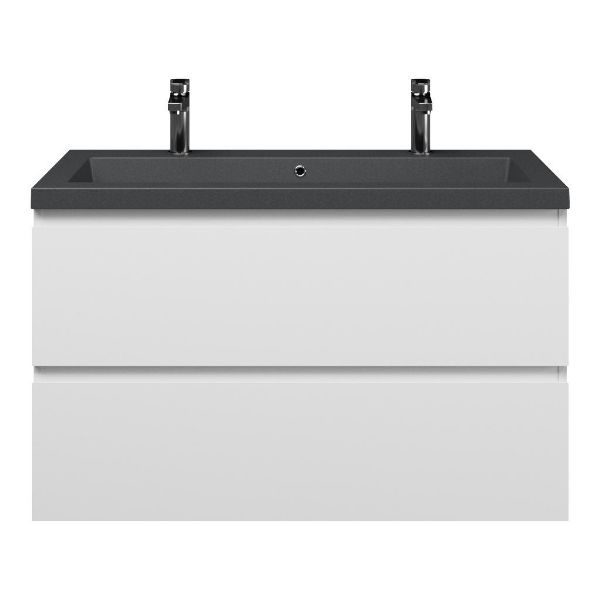 Gisella badmeubel 100 cm wit mat
