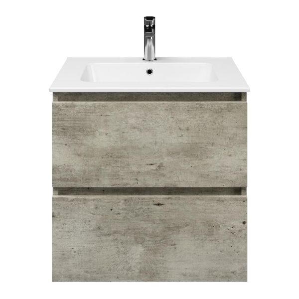 Elena badmeubel 60 cm steigerhout licht grijs