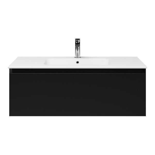 Solo badmeubel 100 cm zwart mat