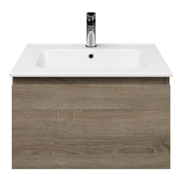Solo badmeubel 60 cm eiken donker