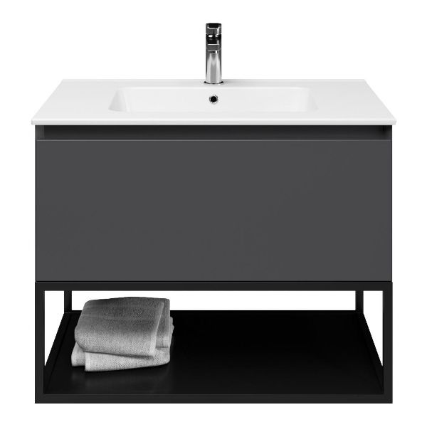 Solo badmeubel 80 cm antraciet mat