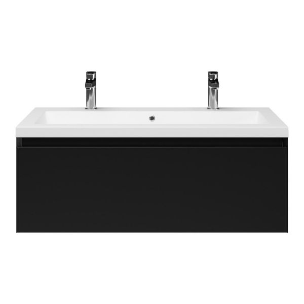 Solo badmeubel 100 cm zwart mat