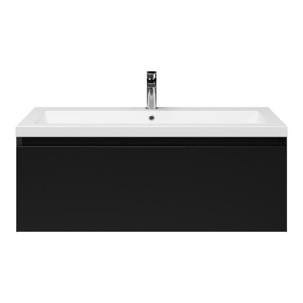 Solo badmeubel 100 cm zwart mat