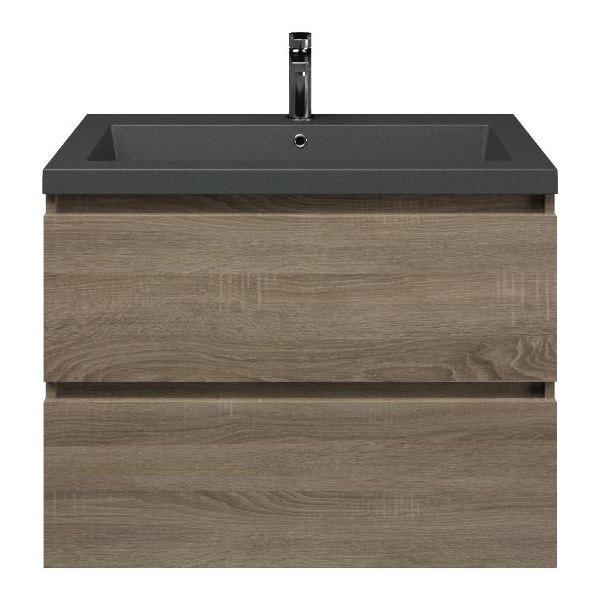 Elena badmeubel 80 cm eiken donker