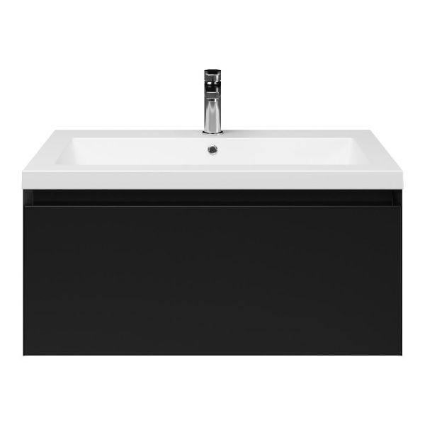 Solo badmeubel 80 cm zwart mat