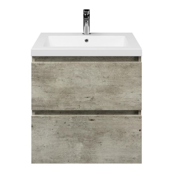 Elena badmeubel 60 cm steigerhout licht grijs