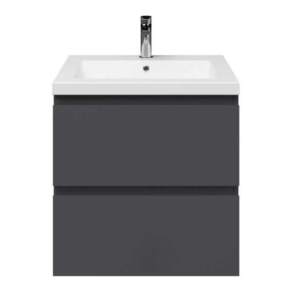Gisella badmeubel 60 cm antraciet mat