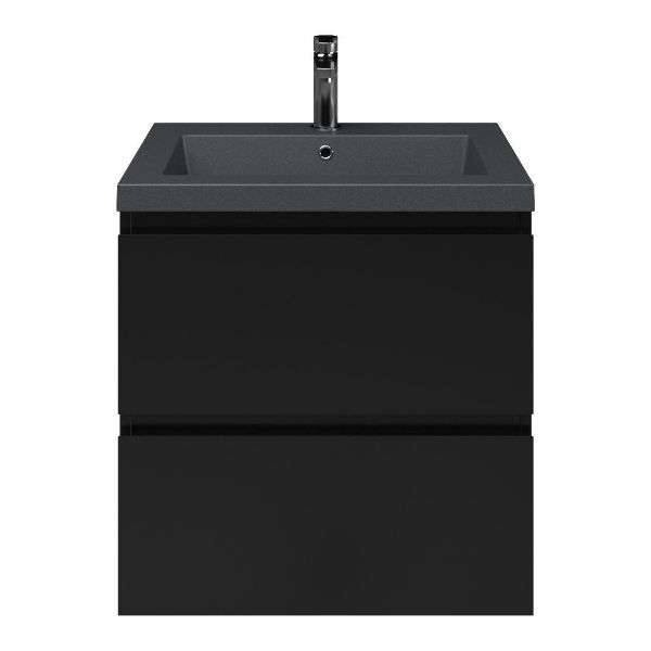 Gisella badmeubel 60 cm zwart mat
