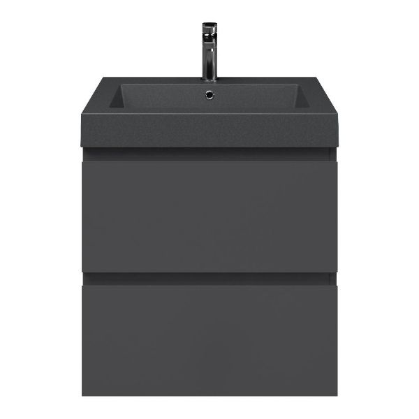 Gisella badmeubel 60 cm antraciet mat