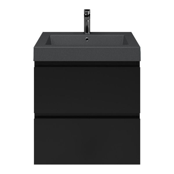 Gisella badmeubel 60 cm zwart mat