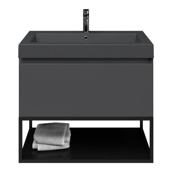 Solo badmeubel 80 cm antraciet mat