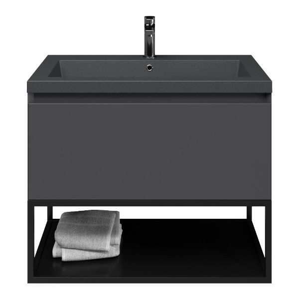 Solo badmeubel 80 cm antraciet mat