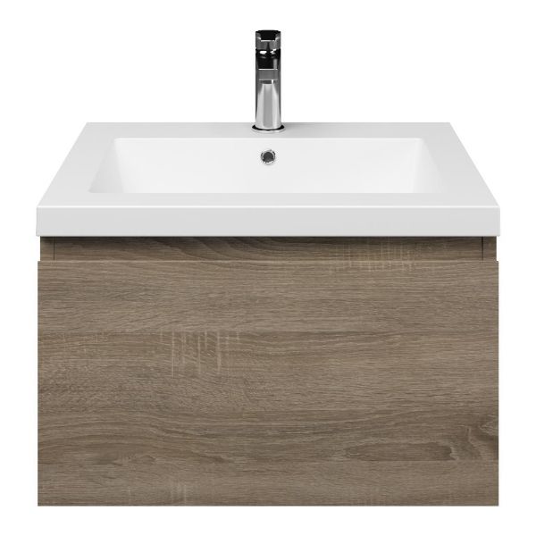 Solo badmeubel 60 cm eiken donker