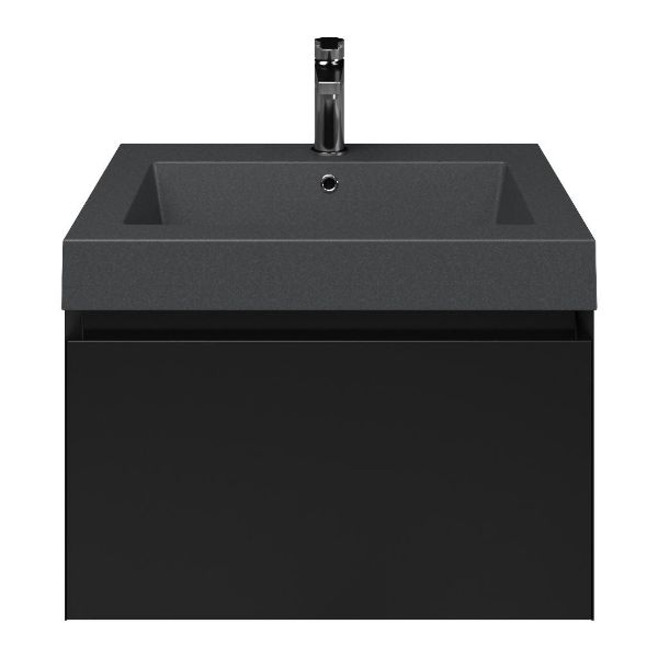 Solo badmeubel 60 cm zwart mat
