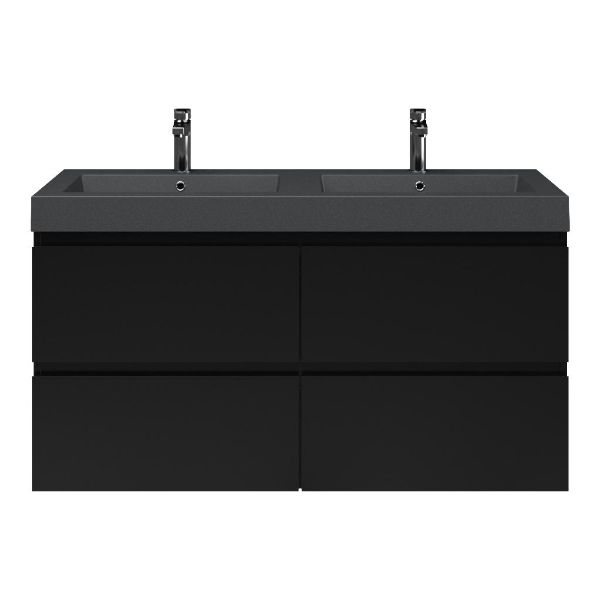 Gisella badmeubel 120 cm zwart mat