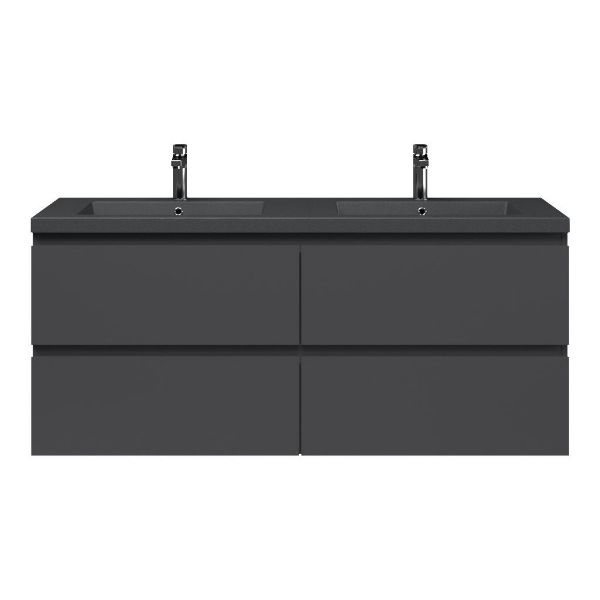Gisella badmeubel 140 cm antraciet mat