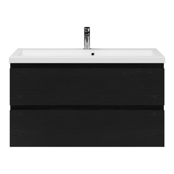 Secca badmeubel 100 cm zwart eiken