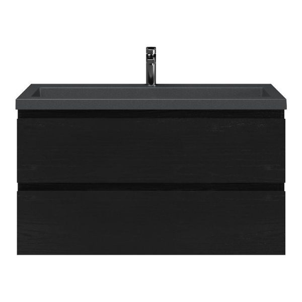 Secca badmeubel 100 cm zwart eiken
