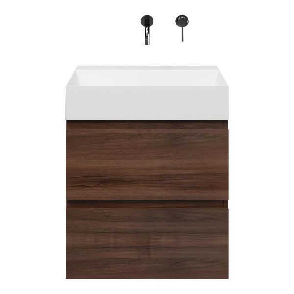 Gisella badmeubel 60 cm walnoot