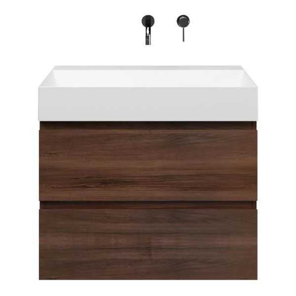 Gisella badmeubel 80 cm walnoot