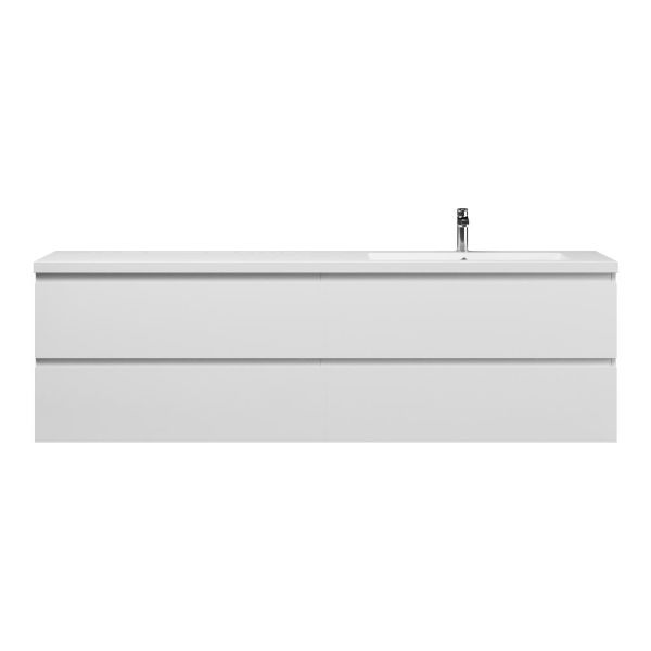 Gisella badmeubel 200 cm hoogglans wit