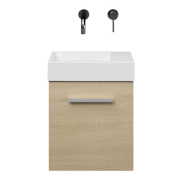 Giada fonteinmeubel 40 cm licht eiken