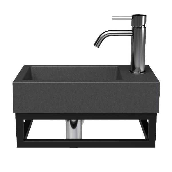 Tela fonteinmeubel 40 cm zwart