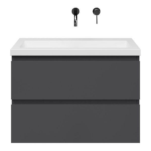 Secca badmeubel 80 cm antraciet mat