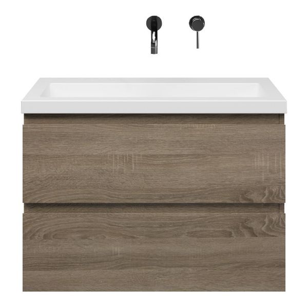 Secca badmeubel 80 cm donker eiken