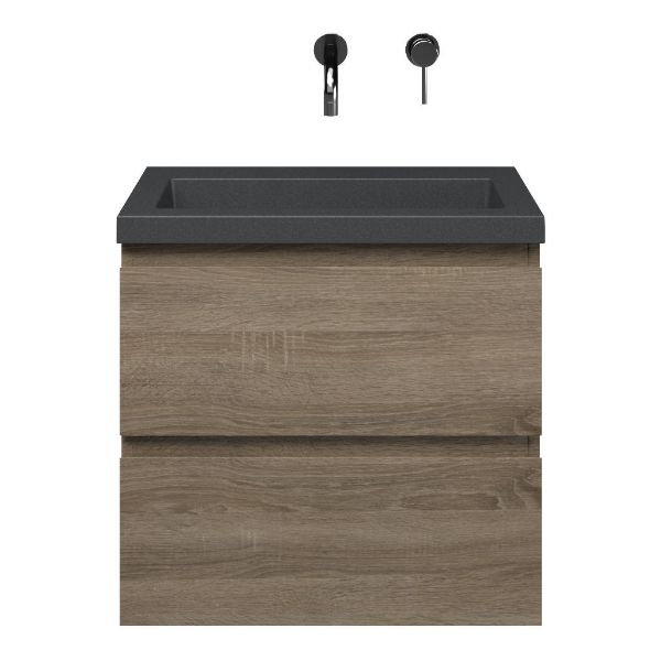Secca badmeubel 60 cm donker eiken