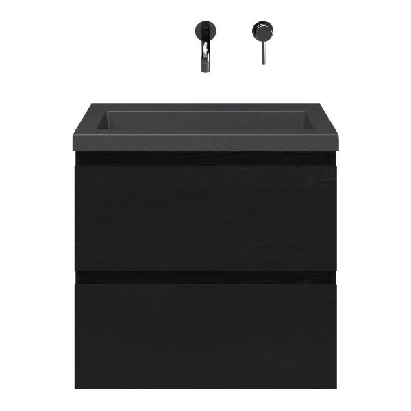 Secca badmeubel 60 cm zwart eiken