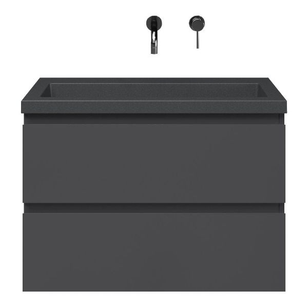 Secca badmeubel 80 cm antraciet mat