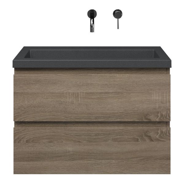 Secca badmeubel 80 cm donker eiken