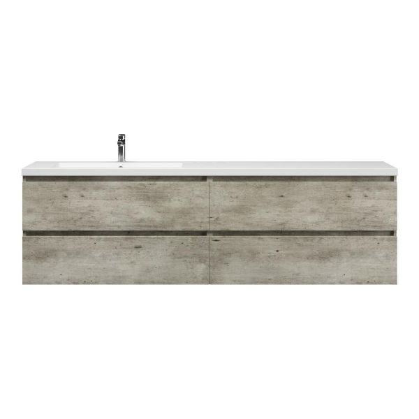 Elena badmeubel 200 cm steigerhout licht grijs