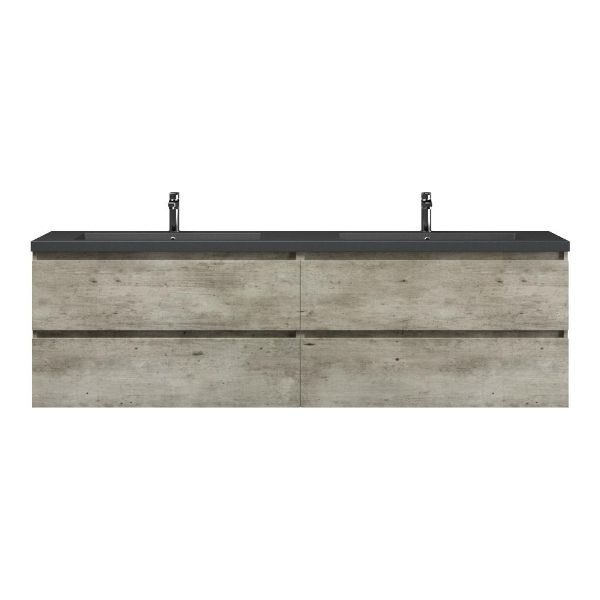 Elena badmeubel 200 cm steigerhout licht grijs
