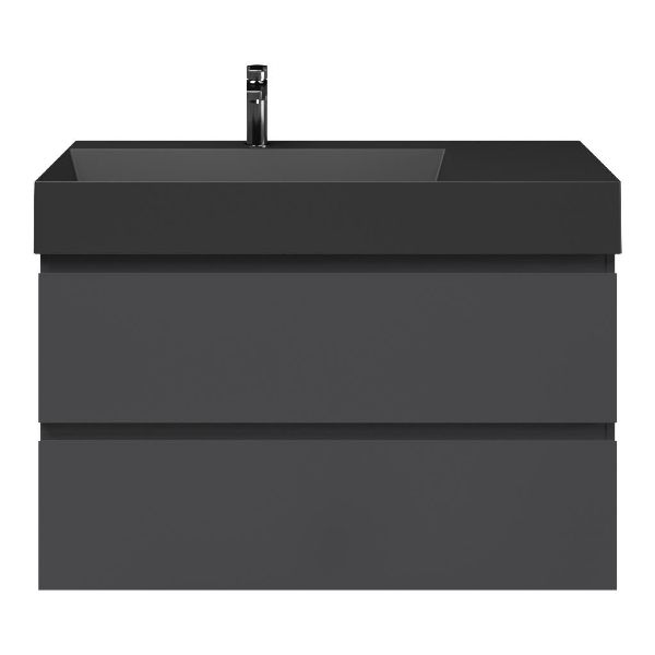 Gisella badmeubel 100 cm antraciet mat