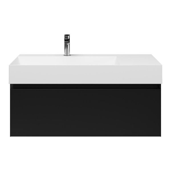 Solo badmeubel 100 cm zwart mat