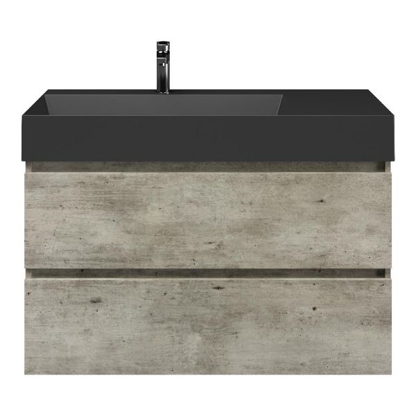 Elena badmeubel 100 cm steigerhout licht grijs