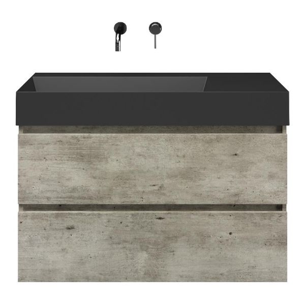 Elena badmeubel 100 cm steigerhout licht grijs