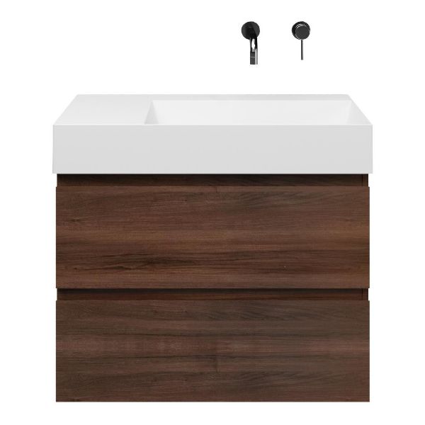 Gisella badmeubel 80 cm walnoot